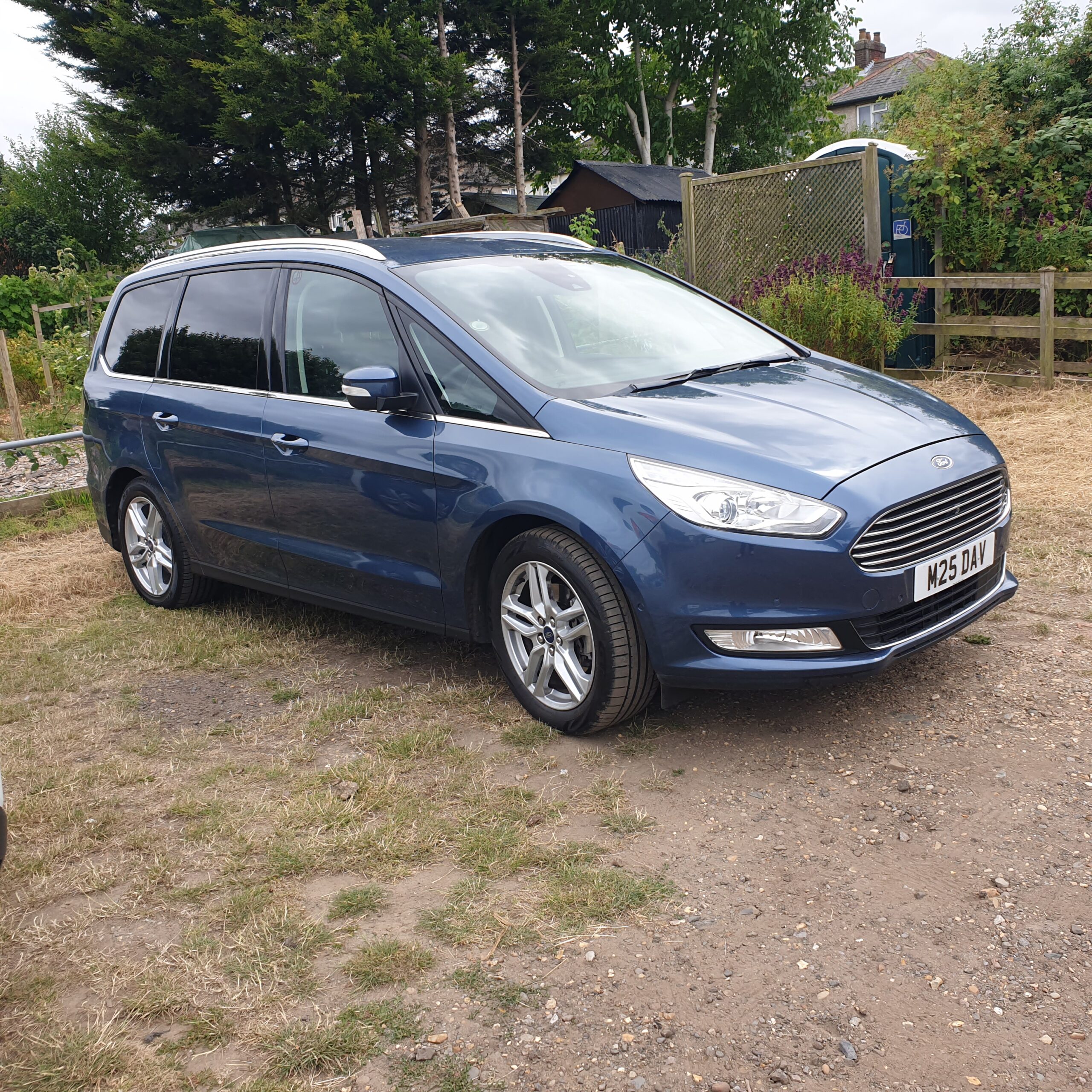 Image of a blue ford c-max